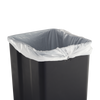 Image of Removable Black Bucket with White Bin Liner Installed in Bag Cinch