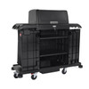 Rubbermaid Locking Door Kit (2202525) fitted to a housekeeping cart with security hood and doors open. Rubbermaid Locking Door Kit (2202525) fitted to a housekeeping cart with security hood and doors open.
