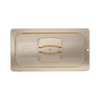 Rubbermaid Hard Cover with Peg Hole - GN 1/3 - Amber - FG221P23AMBR