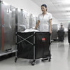 Rubbermaid's 300L X-Cart Fitted with 300L Vinyl Bag Being Used to Transport Dirty Linen