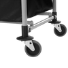 Close-Up of Rubbermaid X-Cart Swivel Castors
