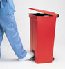 Rubbermaid Step-On Can Mobile 87L Red - FG614600RED