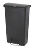 Rubbermaid Slim Jim Front Step Pedal Bin - 68 Ltr - Black