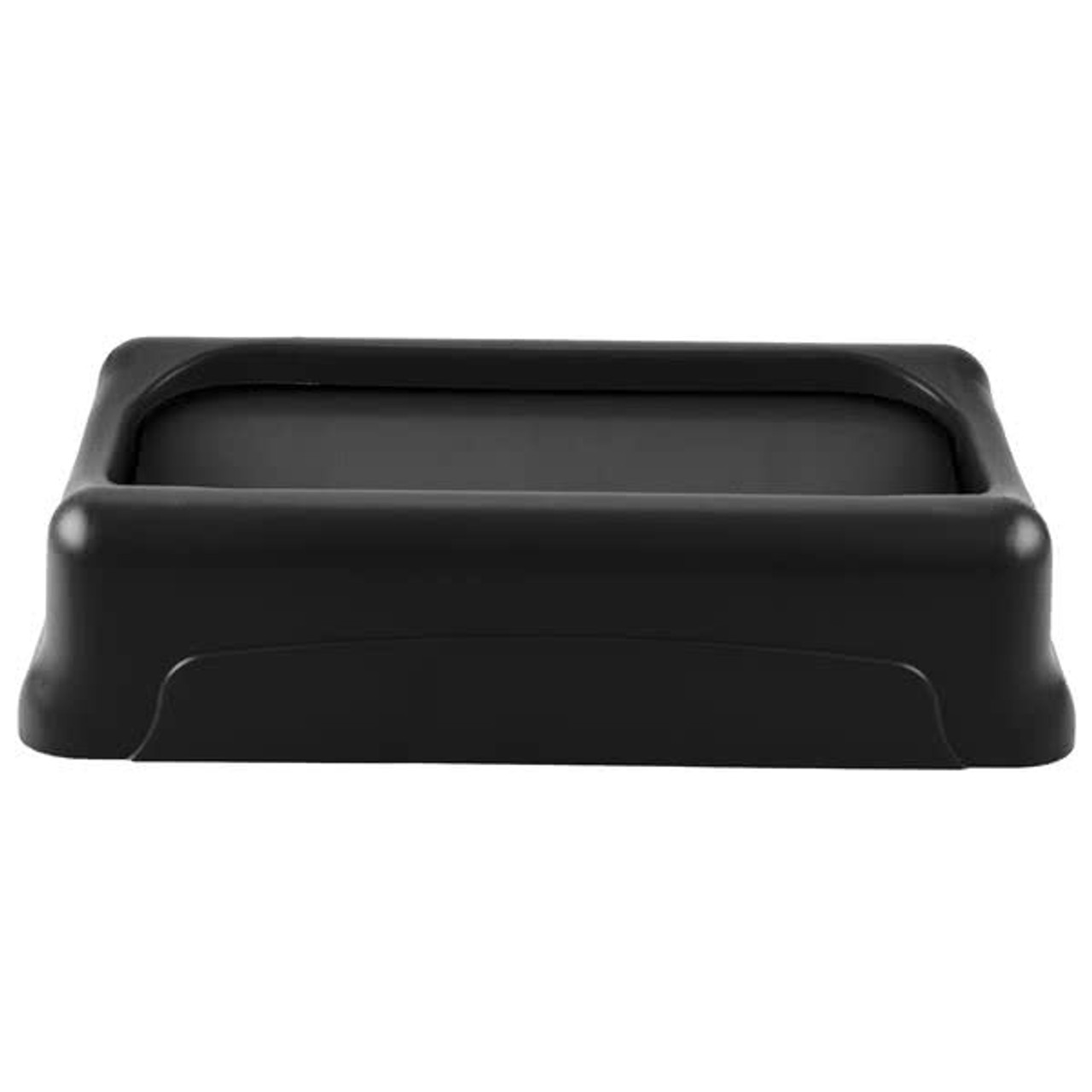 Rubbermaid Slim Jim Swing Lid - Black - FG267360BLA - Rubbermaid