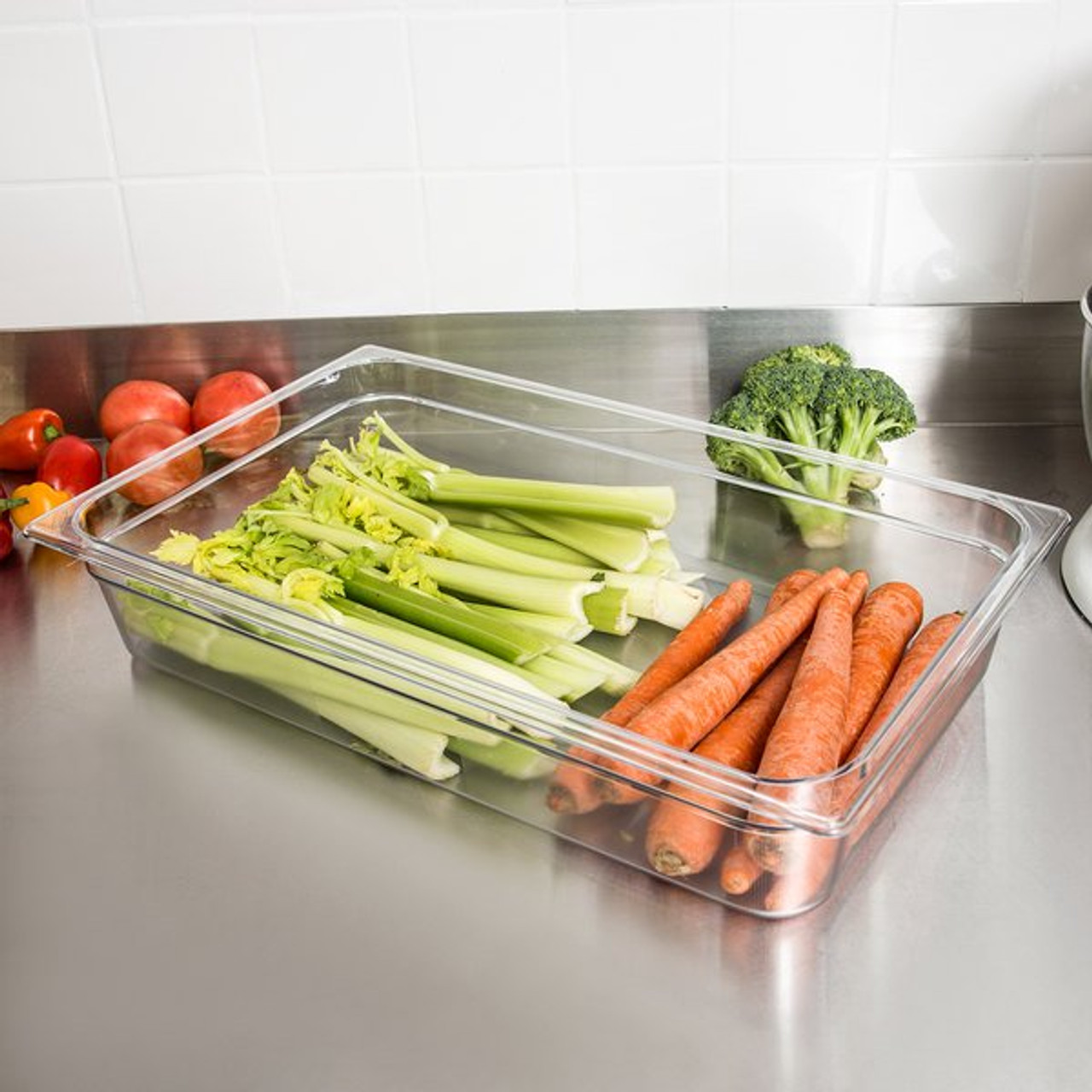 Rubbermaid Gastronorm Food Pan 1/1 100 mm - Clear - FG131P00CLR