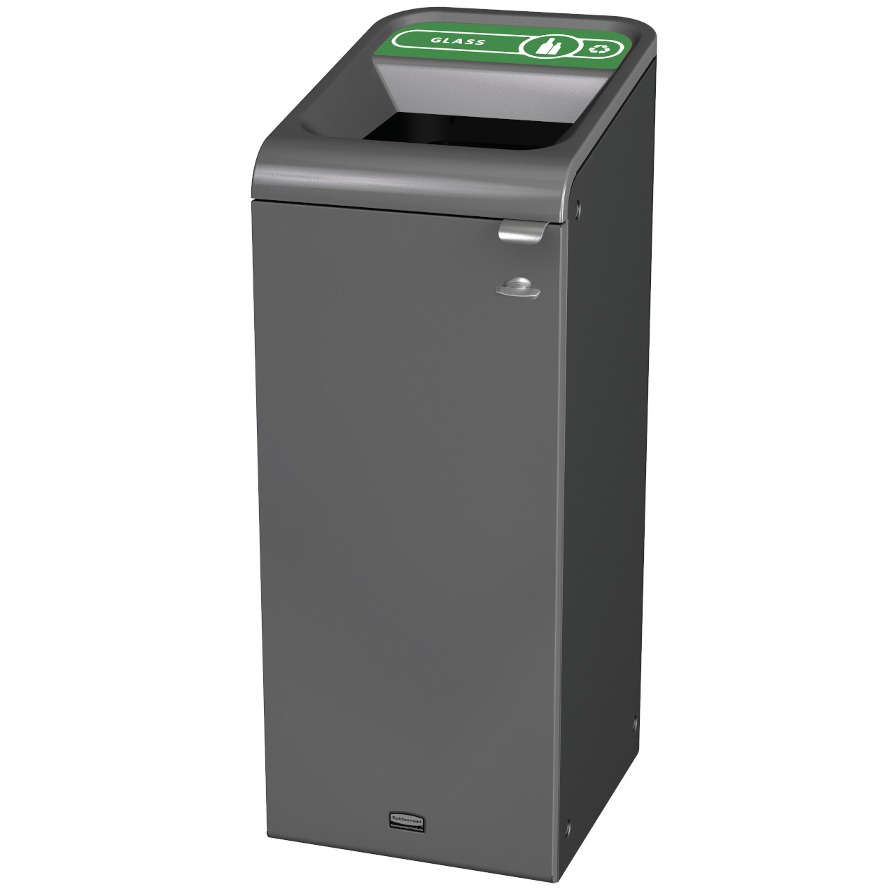 2154727 - Rubbermaid Configure Container with Glass Recycling Label - 57 Ltr - Green