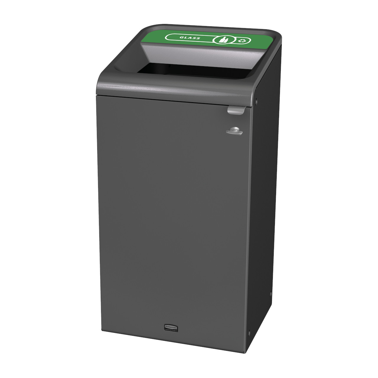 2154754 - Rubbermaid Configure Container with Glass Recycling Label - 87 Ltr - Green