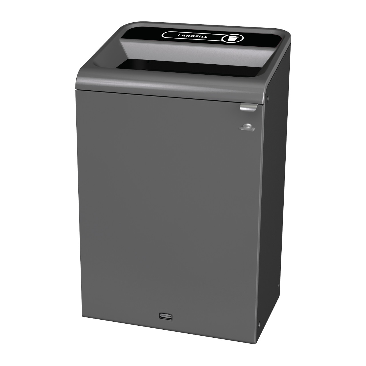 2154764 - Configure Container with Landfill Label - 125 Ltr - Black