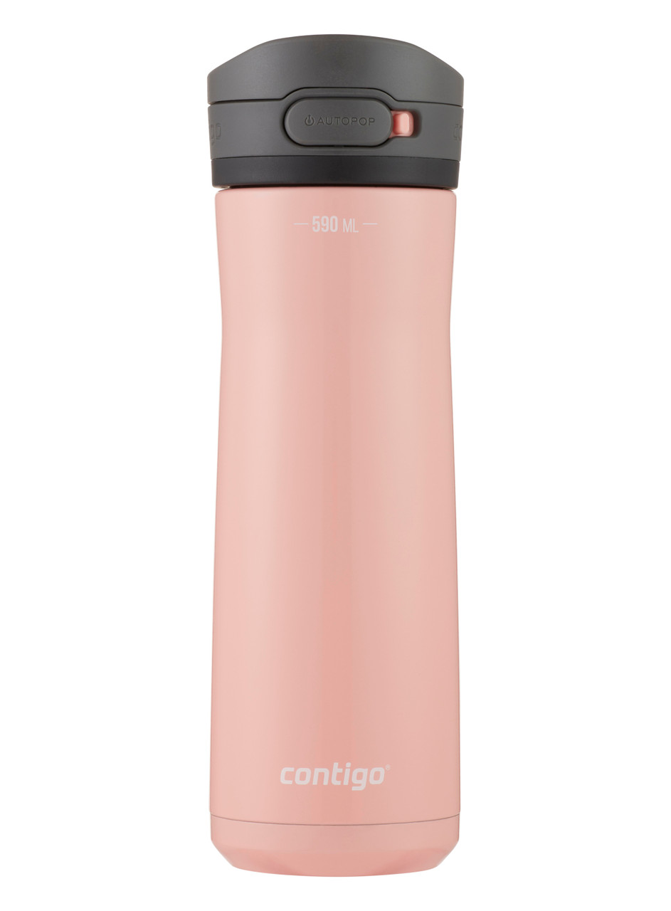 2156482 - Contigo Jackson 2.0 Chill Insulated Water Bottle - 590ml - Pink Lemonade - Insulated drinks bottle keeps liquids cold for up to 24-hours for cooling hydration