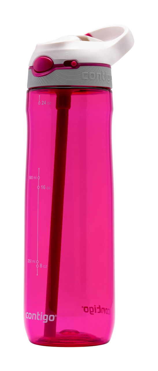 2094639 - Contigo Ashland Water Bottle - 720ml - Sangria - Leak and spill-proof hydration solution for walkers, ramblers, hikers, runners, travellers, commuters