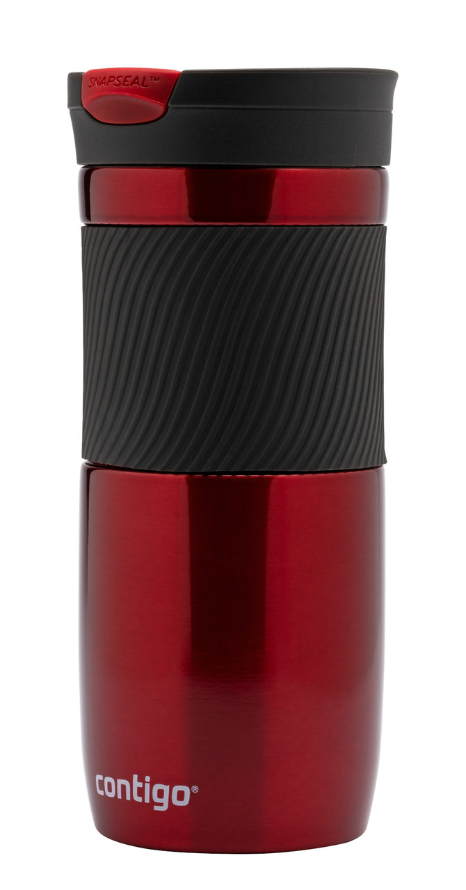 2095632 - Contigo Byron Insulated Travel Mug - 470ml - Red - Leak-proof travel mug for the busy and active