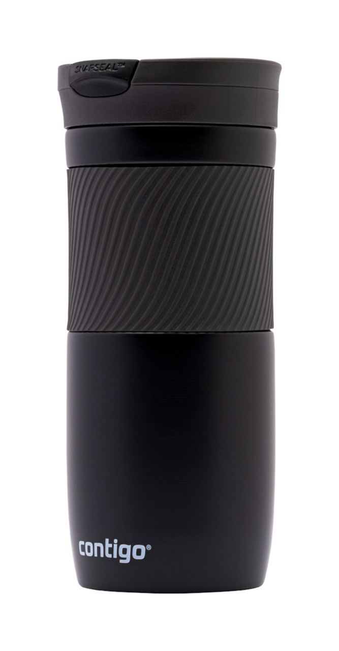 2095663 - Contigo Byron Insulated Travel Mug - 470ml - Matte Black - Leak-proof travel mug for the busy and active