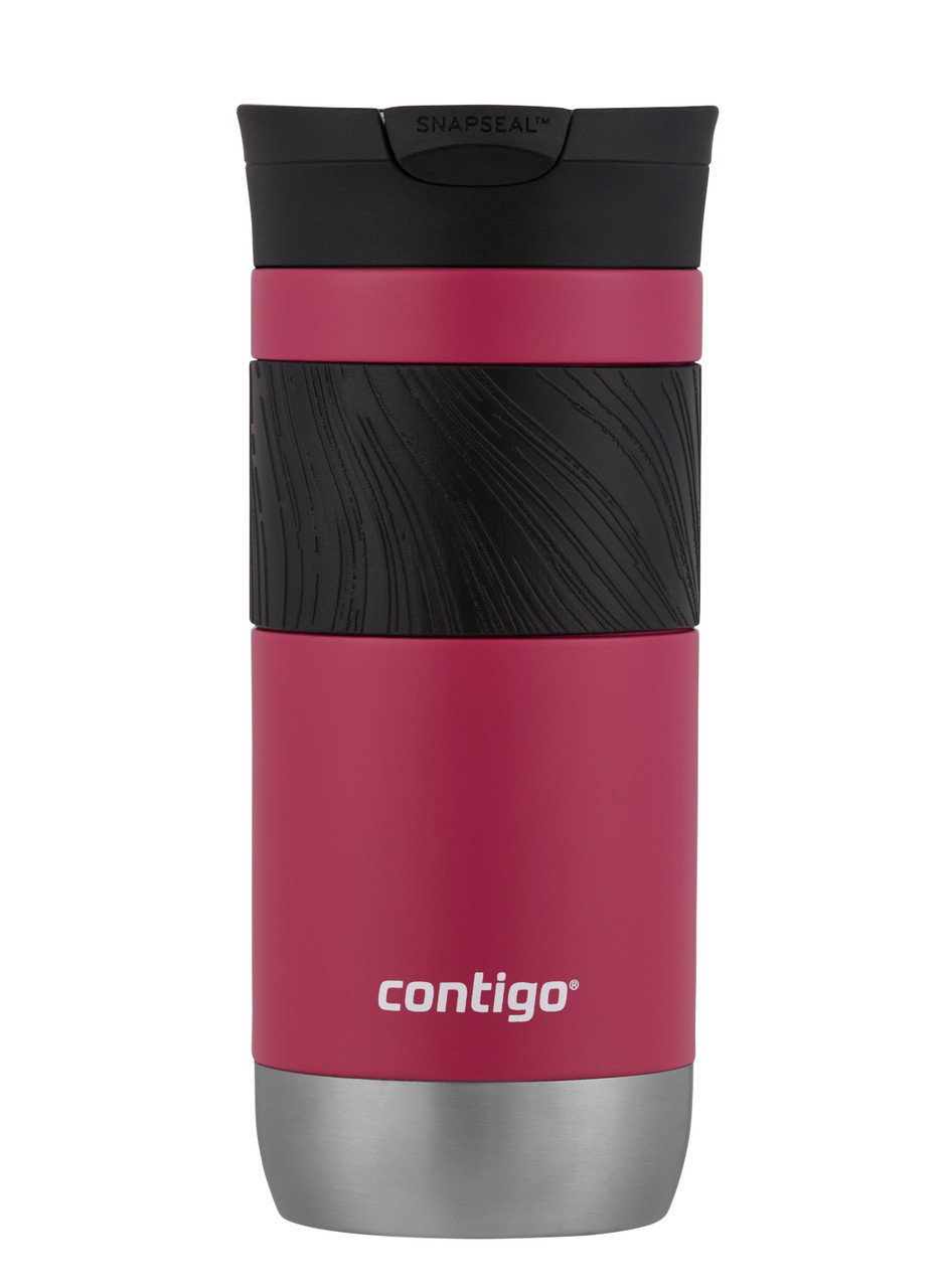 2155587 - Contigo Byron 2.0 Insulated Travel Mug - 470ml - Dragon Fruit - Sophisticated and effective travel mug that provides hours of temperature retention