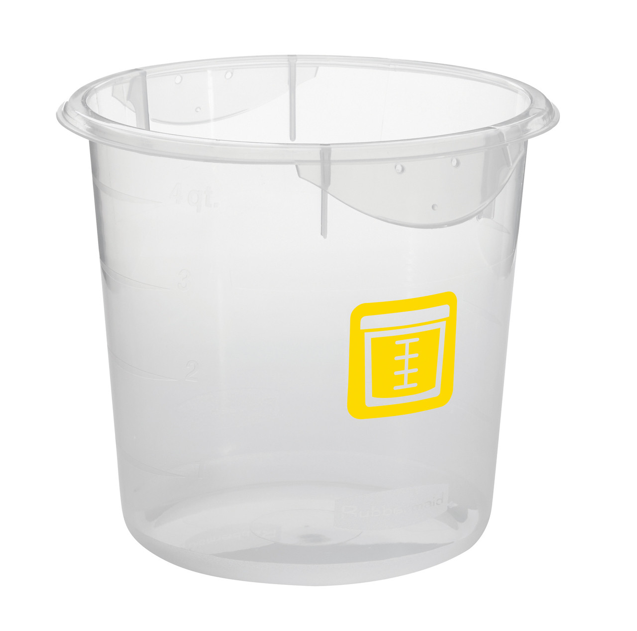 Rubbermaid Round Storage Container - 3.8 Ltr - Yellow