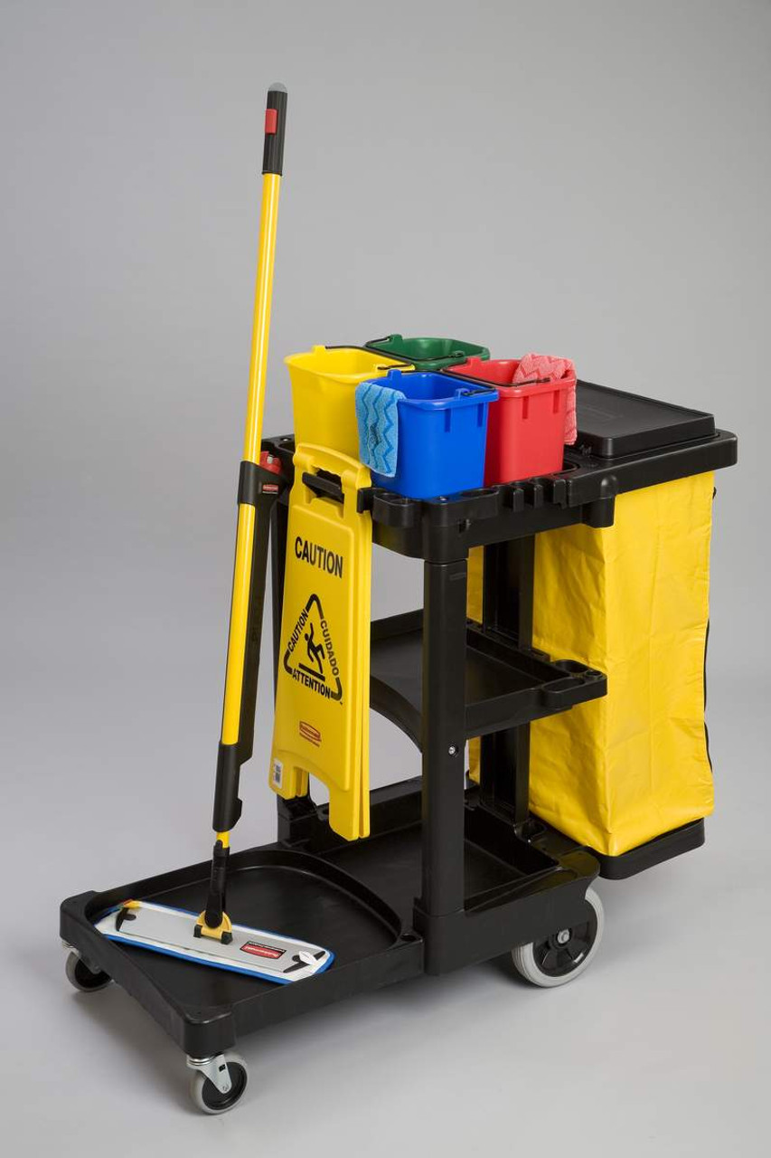 Rubbermaid Janitor Cart With Bag - 1805985