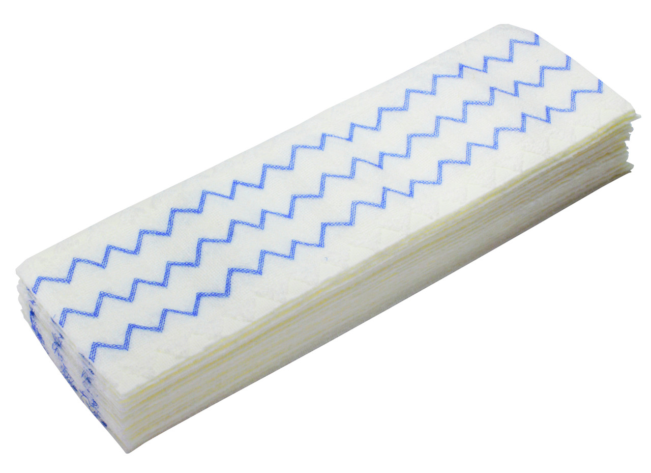 2135890 - Rubbermaid Hygen™ Disposable Microfibre Mop Pad - Blue - Single-use, coloured design reduces risk of cross-contamination