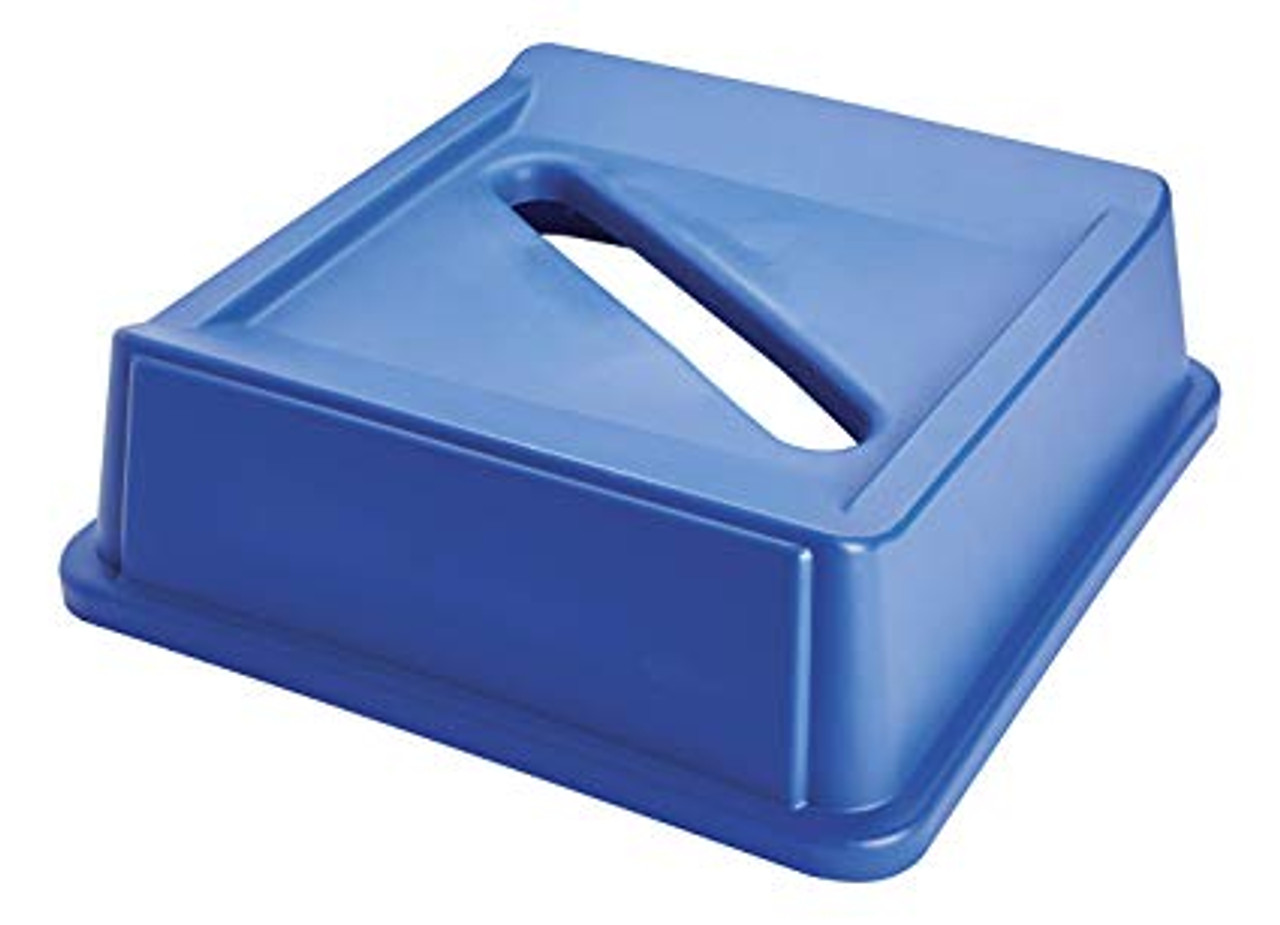 Rubbermaid Paper Recycling Top fits Styleline Series - Blue - FG279400DBLUE