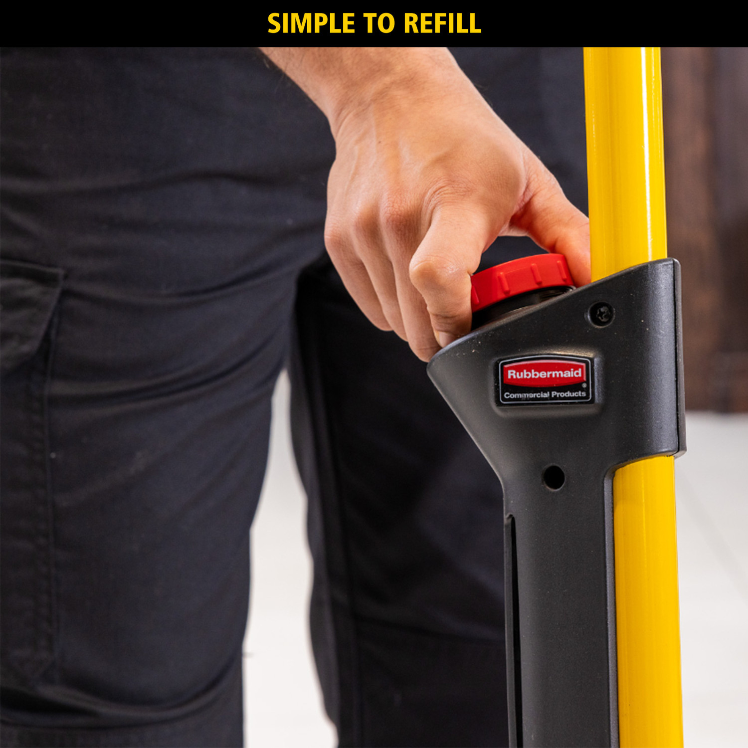 Rubbermaid HYGEN PULSE Mop Kit - Yellow - Rubbermaid Products