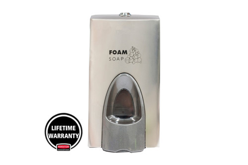 Rubbermaid 800ml Generic Enriched Foam Soap Dispenser - Stainless Steel