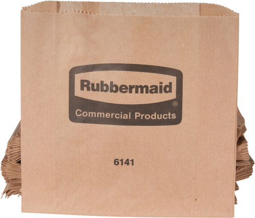 FG6141000000 - Rubbermaid Waxed Paper Sanitary Waste Bags - Case of 250