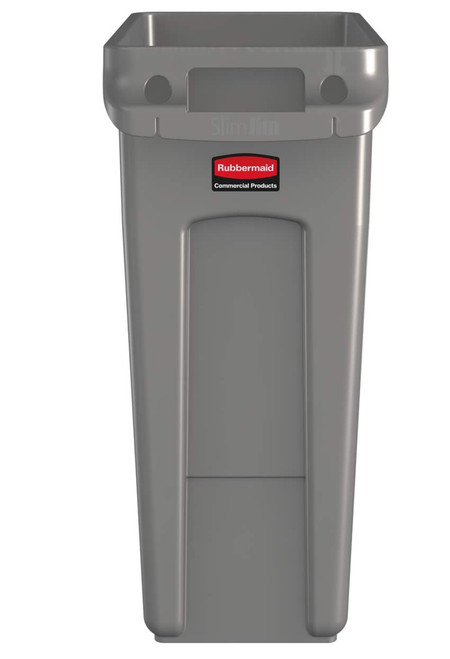 Rubbermaid Slim Jim With Venting Channels 60L - Beige - 1971259