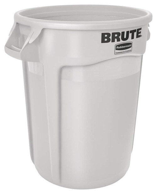Rubbermaid Commercial Products Brute Tote Storage Container With Lid, 20-  Gallon, Gray (FG9S3100GRAY) 