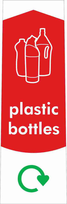 Slim Waste Stream Sticker - Plastic Bottles
