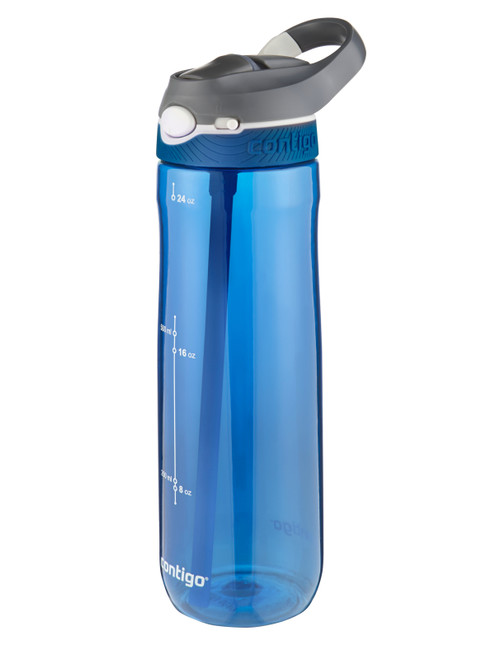 2094636 - Contigo Ashland Water Bottle - 720ml - Monaco - Leak and spill-proof hydration solution for walkers, ramblers, hikers, runners, travellers, commuters