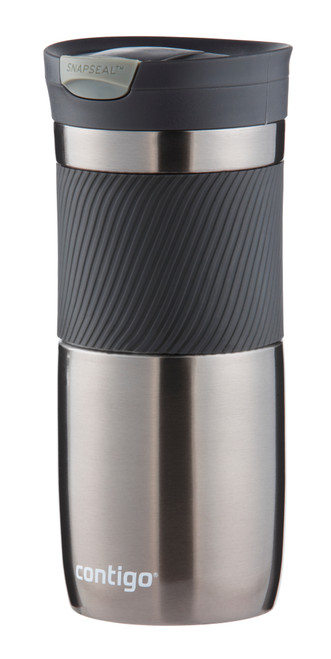 Contigo Snapseal Technology Travel Mug, Superior Snapseal 2.0, Stainless Steel, Licorice, 20 Ounces