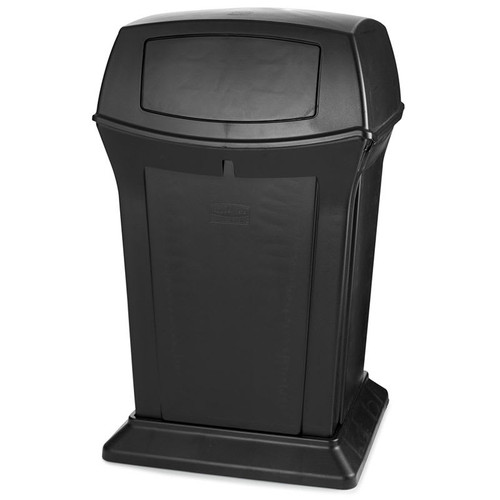 Rubbermaid Ranger Container W/2 Door Top 170.3 L - Black