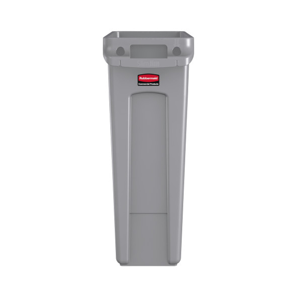 FG354060GRAY - Rubbermaid Slim Jim with Venting Channels - 87 Ltr - Grey FG354060GRAY - Rubbermaid Slim Jim with Venting Channels - 87 Ltr - Grey