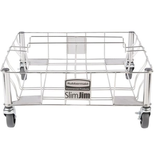 Rubbermaid Slim Jim Stainless Steel Double Dolly Rubbermaid Slim Jim Stainless Steel Double Dolly