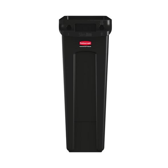 FG354060BLA - Rubbermaid Slim Jim with Venting Channels - 87 Ltr - Black FG354060BLA - Rubbermaid Slim Jim with Venting Channels - 87 Ltr - Black
