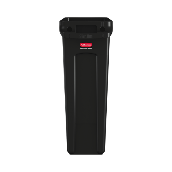 FG354060BLA - Rubbermaid Slim Jim with Venting Channels - 87 Ltr - Black