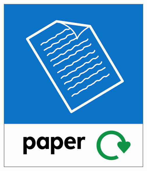 Small Waste Stream Sticker - Paper Small Waste Stream Sticker - Paper