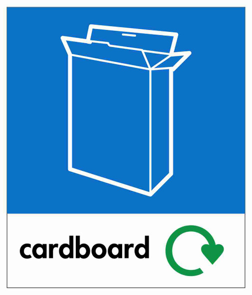 Small Waste Stream Sticker - Cardboard Small Waste Stream Sticker - Cardboard