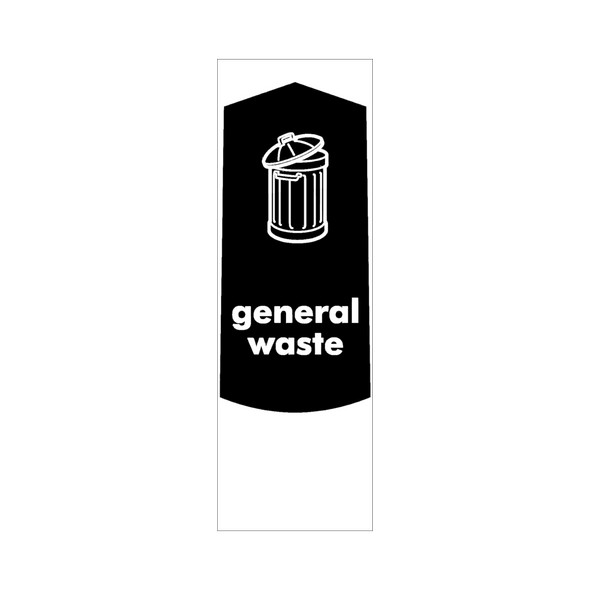 Slim Waste Stream Sticker - General Waste