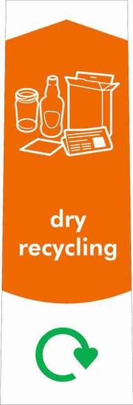 Slim Waste Stream Sticker - Dry Recycling Slim Waste Stream Sticker - Dry Recycling