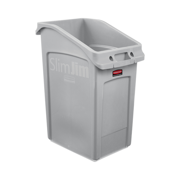 Rubbermaid Under-Counter Slim Jim - 87 Ltr - Grey - 2026721 Rubbermaid Under-Counter Slim Jim - 87 Ltr - Grey - 2026721
