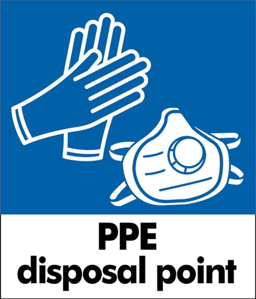PPE Waste Sticker - Small PPE Waste Sticker - Small