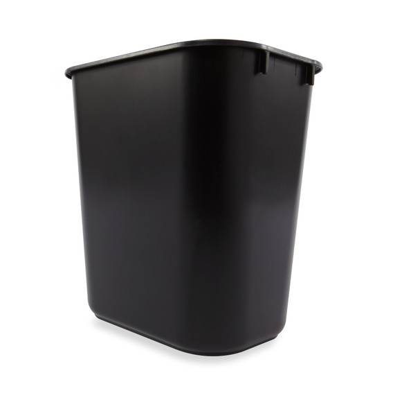 Rubbermaid Rectangular Wastebasket - 12.9 Ltr - Black