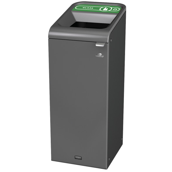 2154727 - Rubbermaid Configure Container with Glass Recycling Label - 57 Ltr - Green 2154727 - Rubbermaid Configure Container with Glass Recycling Label - 57 Ltr - Green