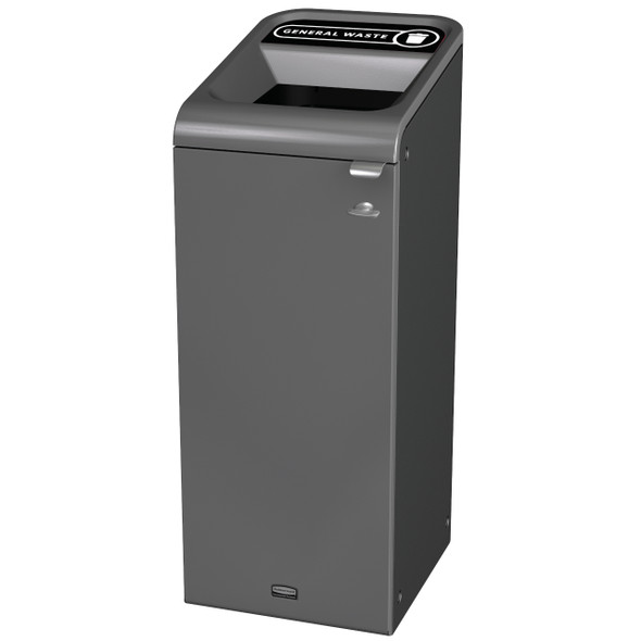 2154728 - Rubbermaid Configure Container with General Waste Label - 57 Ltr - Black 2154728 - Rubbermaid Configure Container with General Waste Label - 57 Ltr - Black