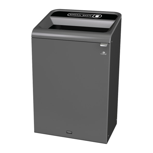 2154762 - Configure Container with General Waste Label - 125 Ltr - Black 2154762 - Configure Container with General Waste Label - 125 Ltr - Black