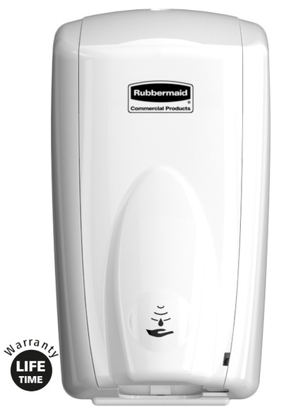 2162587 - Rubbermaid AutoFoam Dispenser - 500ml - White - Space-efficient solution to effective hand hygiene with touch-free functionality 2162587 - Rubbermaid AutoFoam Dispenser - 500ml - White - Space-efficient solution to effective hand hygiene with touch-free functionality