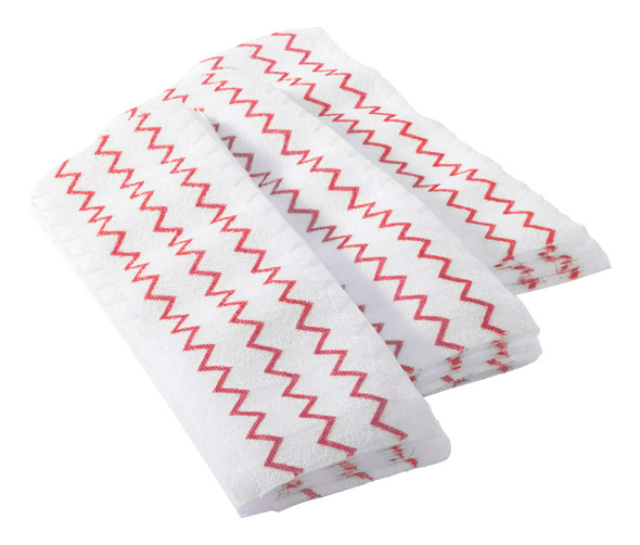 2135887 - Rubbermaid HYGEN™ Disposable Microfibre Mop Pad - Red - Can withstand use with common disinfectants 2135887 - Rubbermaid HYGEN™ Disposable Microfibre Mop Pad - Red - Can withstand use with common disinfectants