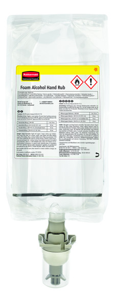 2146691 - Rubbermaid AutoFoam Alcohol Plus Hand Sanitiser Refill - 1000ml - Effective alcohol hand sanitiser that contains 70% alcohol and is capable of killing 99.99% of common germs 2146691 - Rubbermaid AutoFoam Alcohol Plus Hand Sanitiser Refill - 1000ml - Effective alcohol hand sanitiser that contains 70% alcohol and is capable of killing 99.99% of common germs