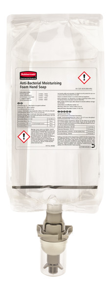 2167858 - Rubbermaid AutoFoam Antibacterial Foam Soap Refill - 1100ml - An effective hand hygiene solution that kills up to 99.99% of common germs 2167858 - Rubbermaid AutoFoam Antibacterial Foam Soap Refill - 1100ml - An effective hand hygiene solution that kills up to 99.99% of common germs