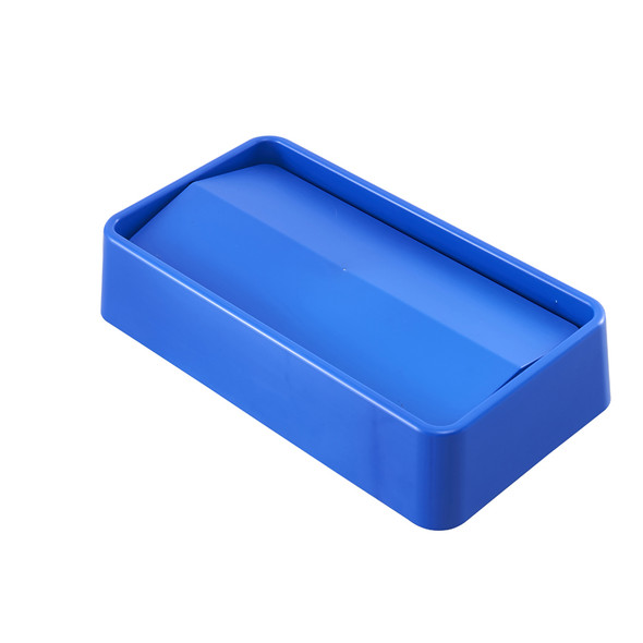 Rubbermaid Traditional Slim Jim Swing Lid - Blue Rubbermaid Traditional Slim Jim Swing Lid - Blue
