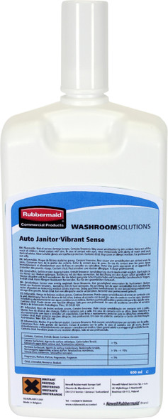 R0420844 - Rubbermaid AutoJanitor Cleaner & Deodouriser Refill - 600ml - Vibrant Sense R0420844 - Rubbermaid AutoJanitor Cleaner & Deodouriser Refill - 600ml - Vibrant Sense